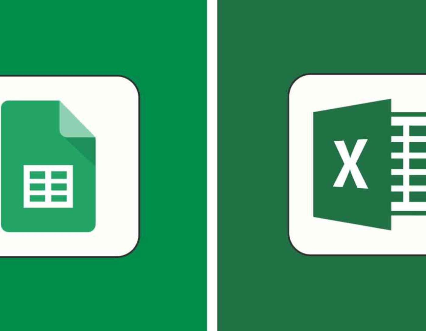 صورة لواجهة Google Sheets وواجهة Microsoft Excel،Google Workspace مقابل Microsoft 365: من هو الافضل