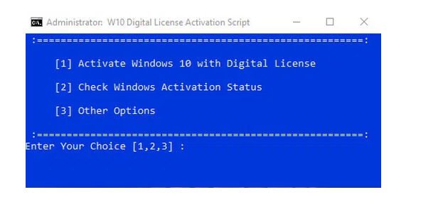 10 диджитал. Windows 10 Digital activation. Windows License activation script. W10 Digital activation. Диджитал активация.