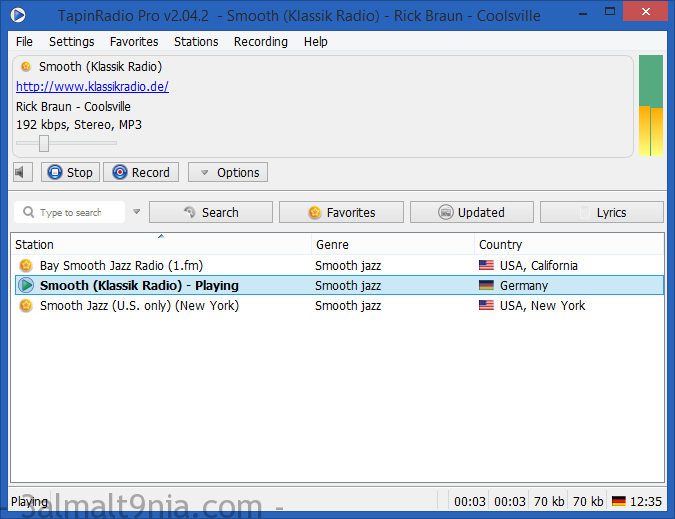 TapinRadio Pro 2.15.96.8 for windows download free