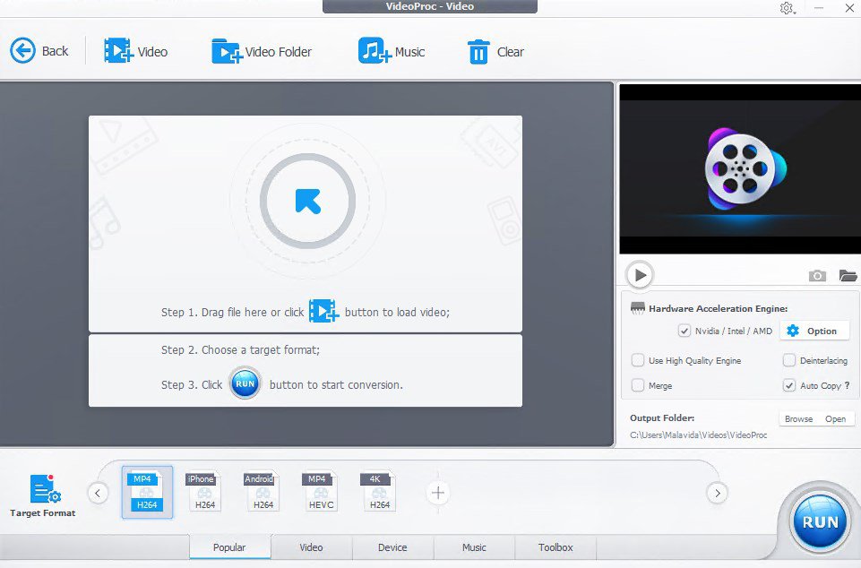 تحميل برنامج VideoProc Converter AI لتحويل الفيديوهات والصوتيات لصيغ متعددة - رابط مباشر
