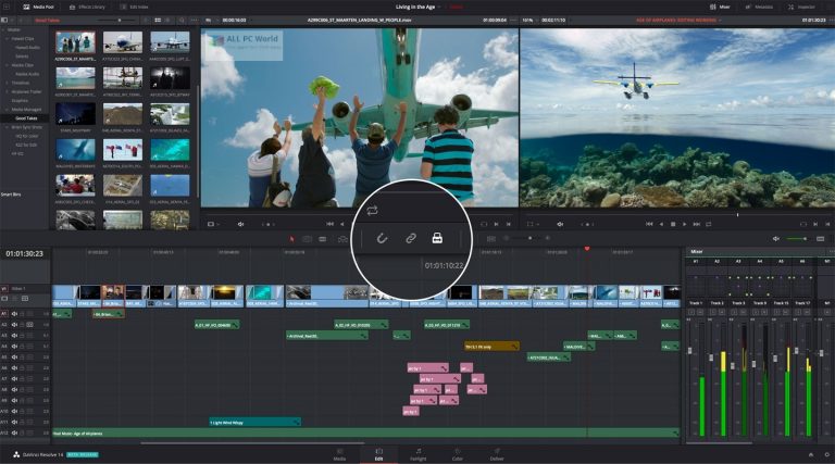 how to use davinci resolve with 4 monitors