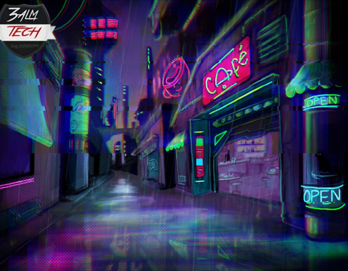 صورة واجهة Cyberpunk Coffee أفضل واجهات Rainmeter 