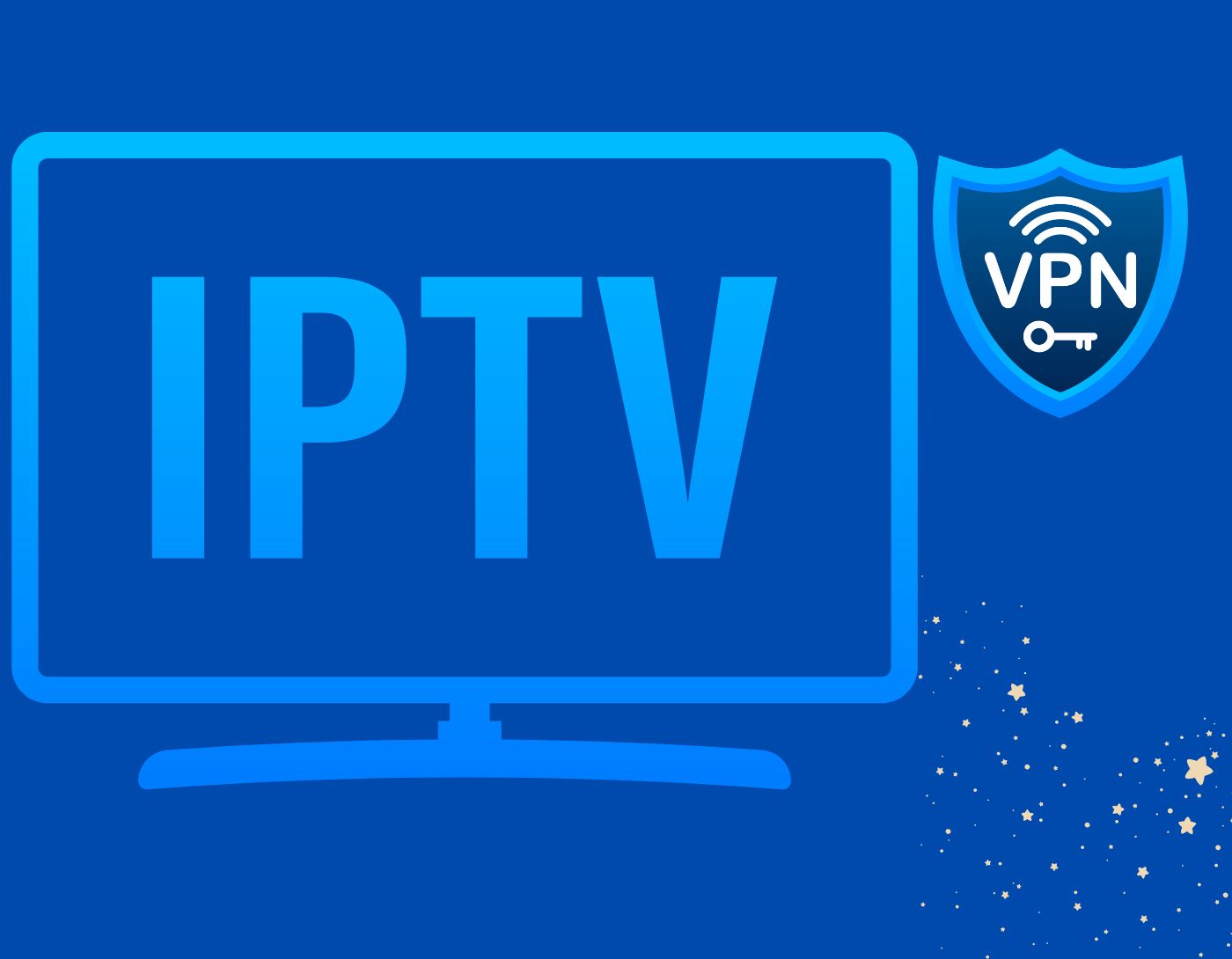 صورة لكلمة VPN وشاشة Apple TV