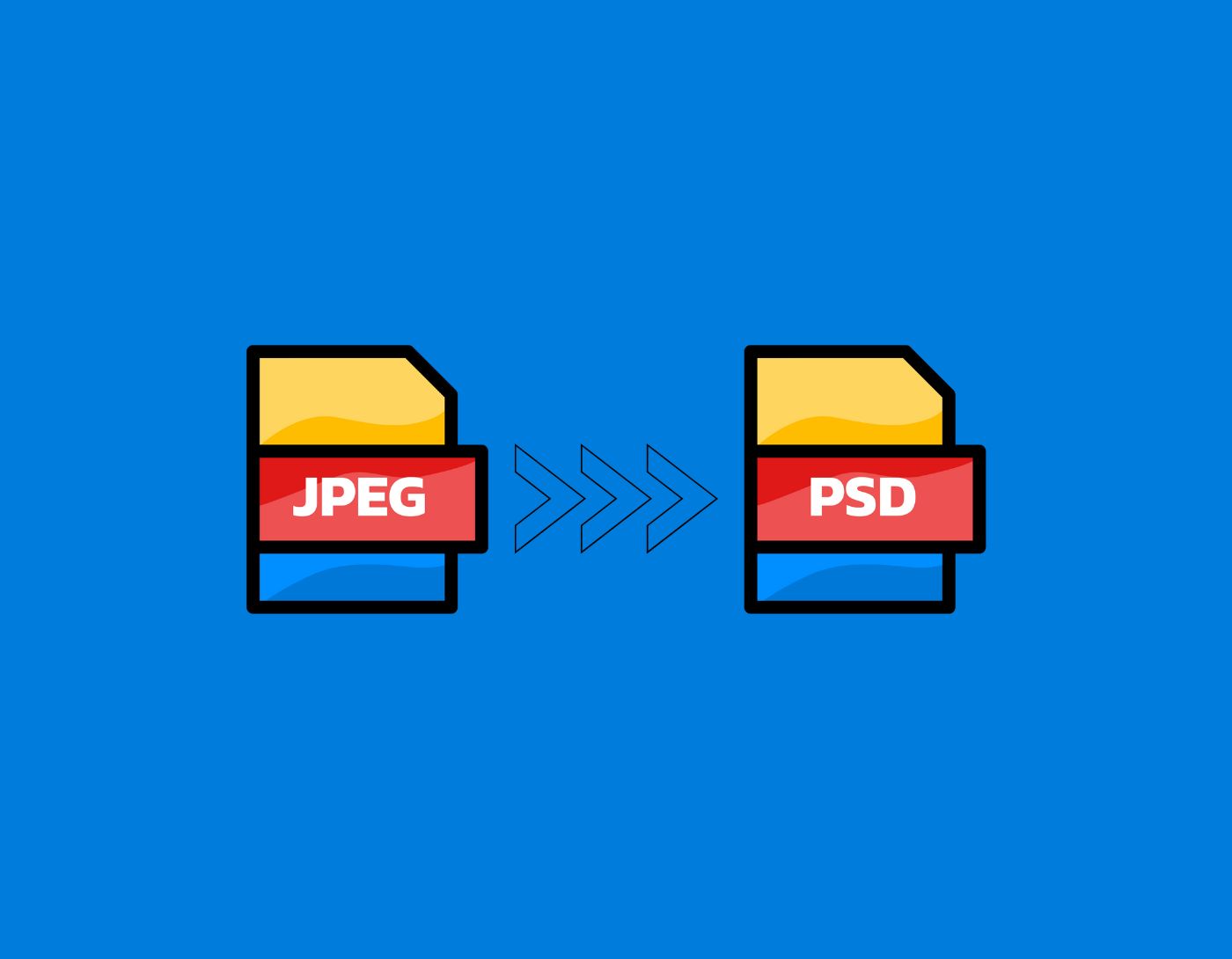 صورة لملف PSD وملف JPEG،ما هو ملف psd وكيف يتم فتحه؟