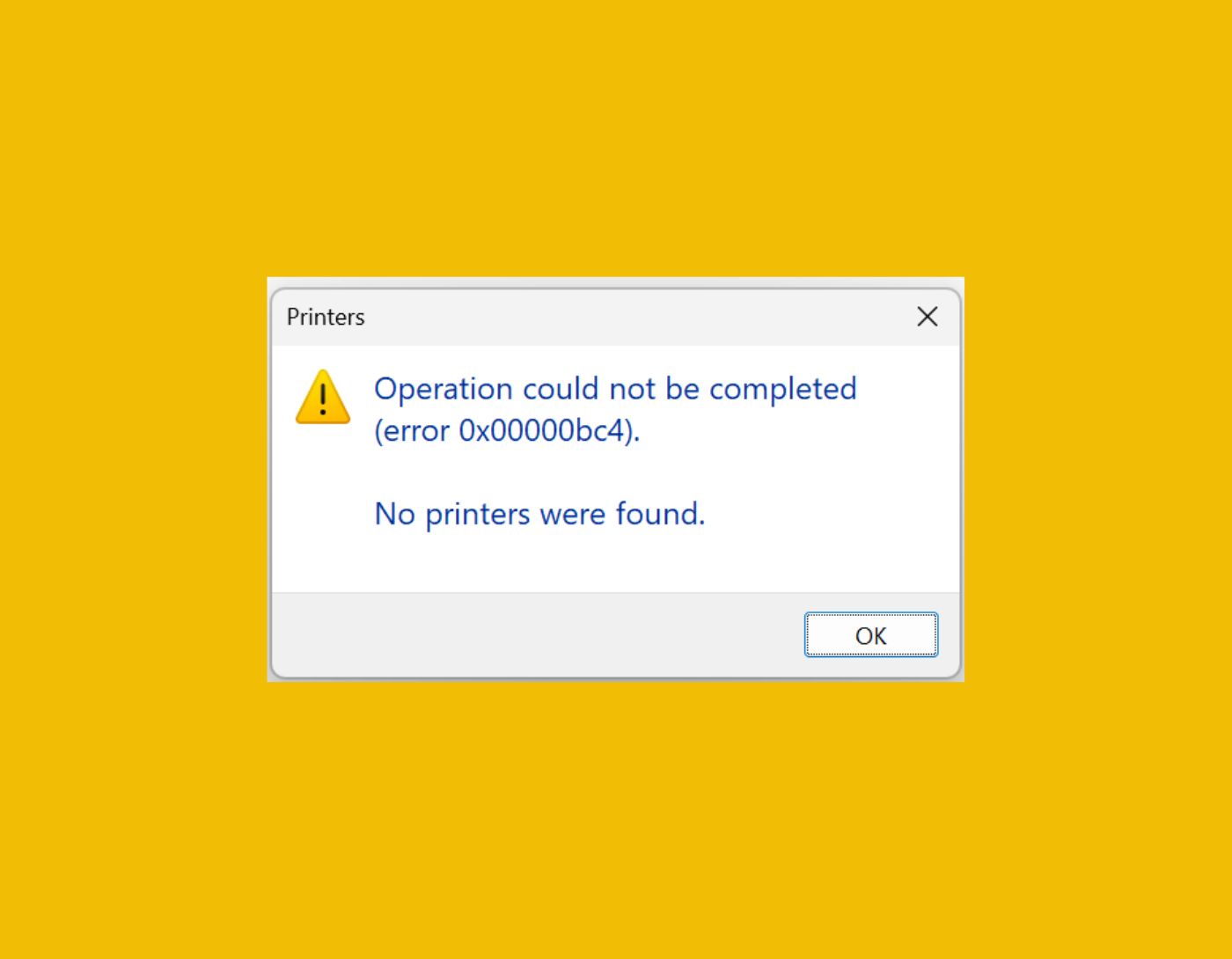 8 حلول لإصلاح خطأ الطابعة 0x00000bc4 على Windows 11