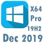 Windows 10 Pro 19H2 x64 December 2019 Free Download