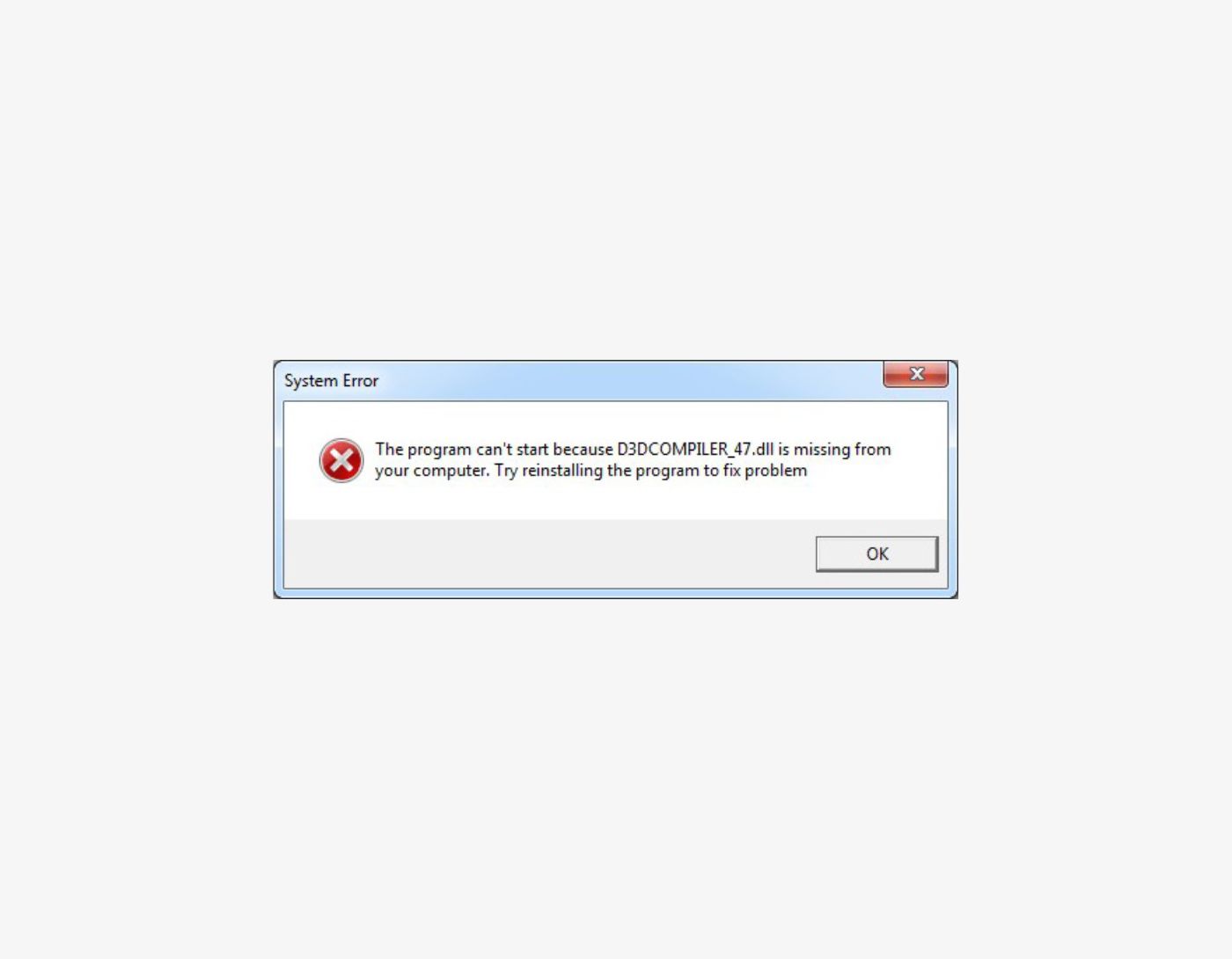 حل خطأ D3DCompiler_47.dll المفقود