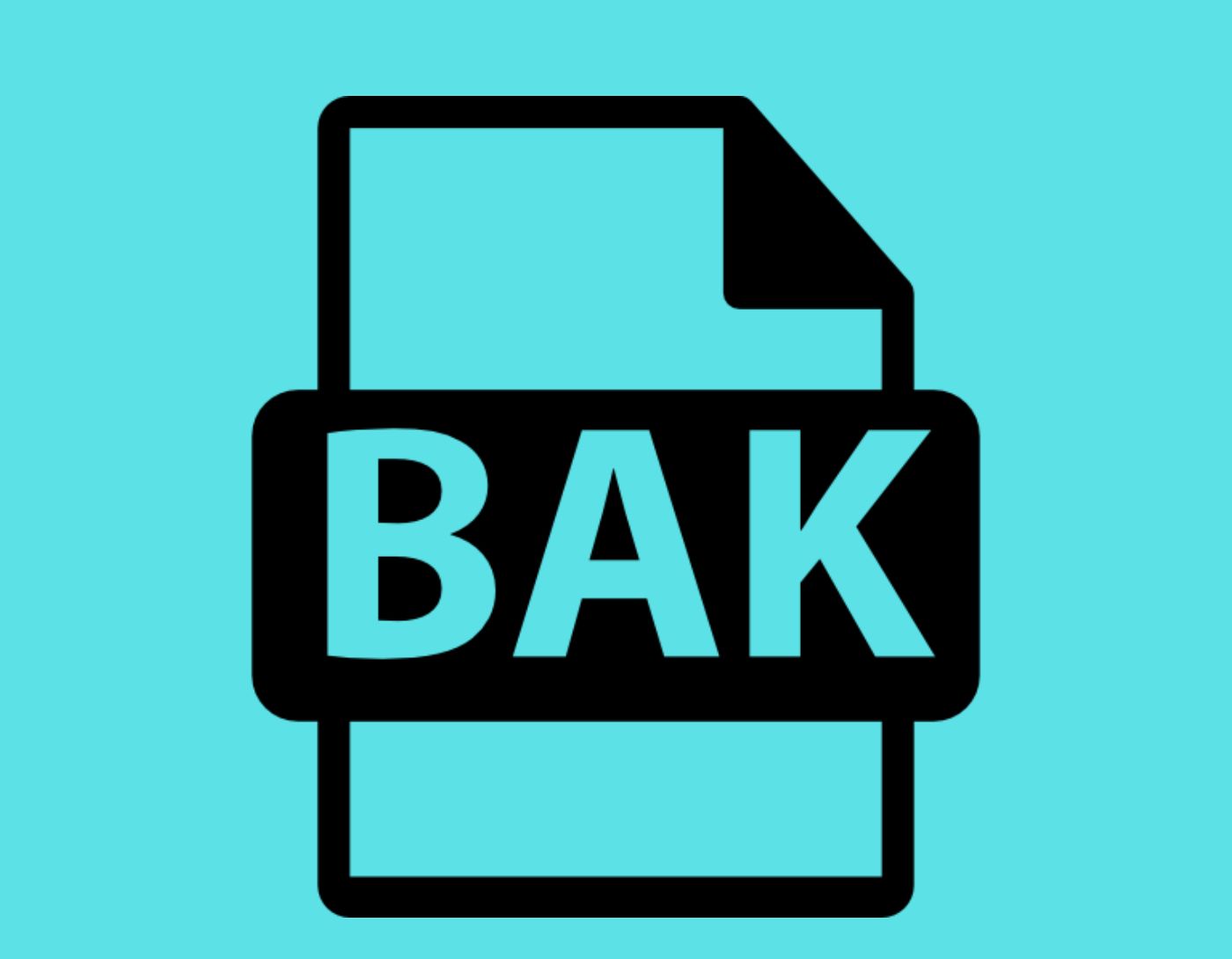 ما هو ملف BAK وكيف يمكنني فتحه على نظام التشغيل ويندز