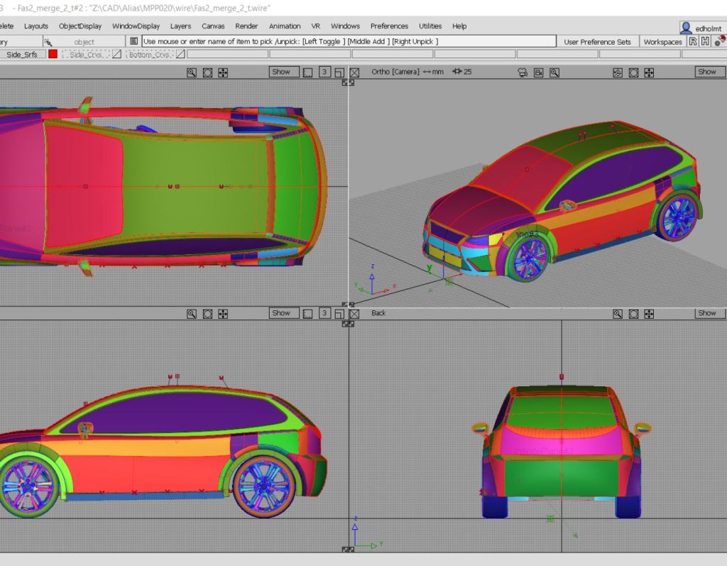 نظرة عامة على ميزات Autodesk Alias ​​​​AutoStudio