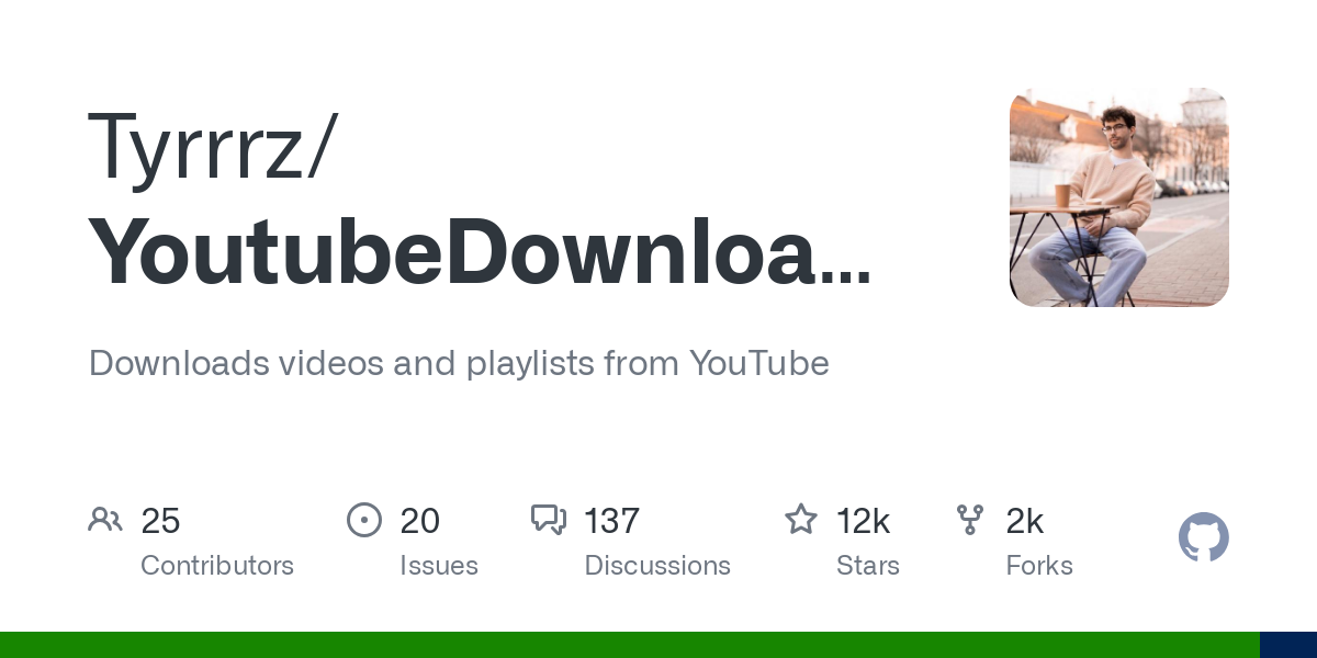 برنامج Tyrrrz YoutubeDownloader
