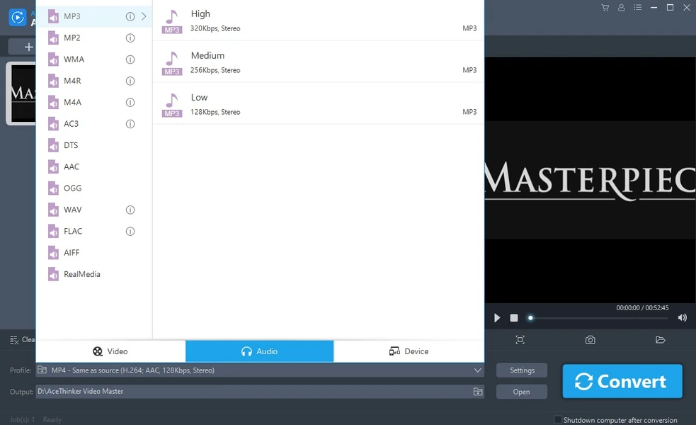 برنامج AceThinker Video Master
