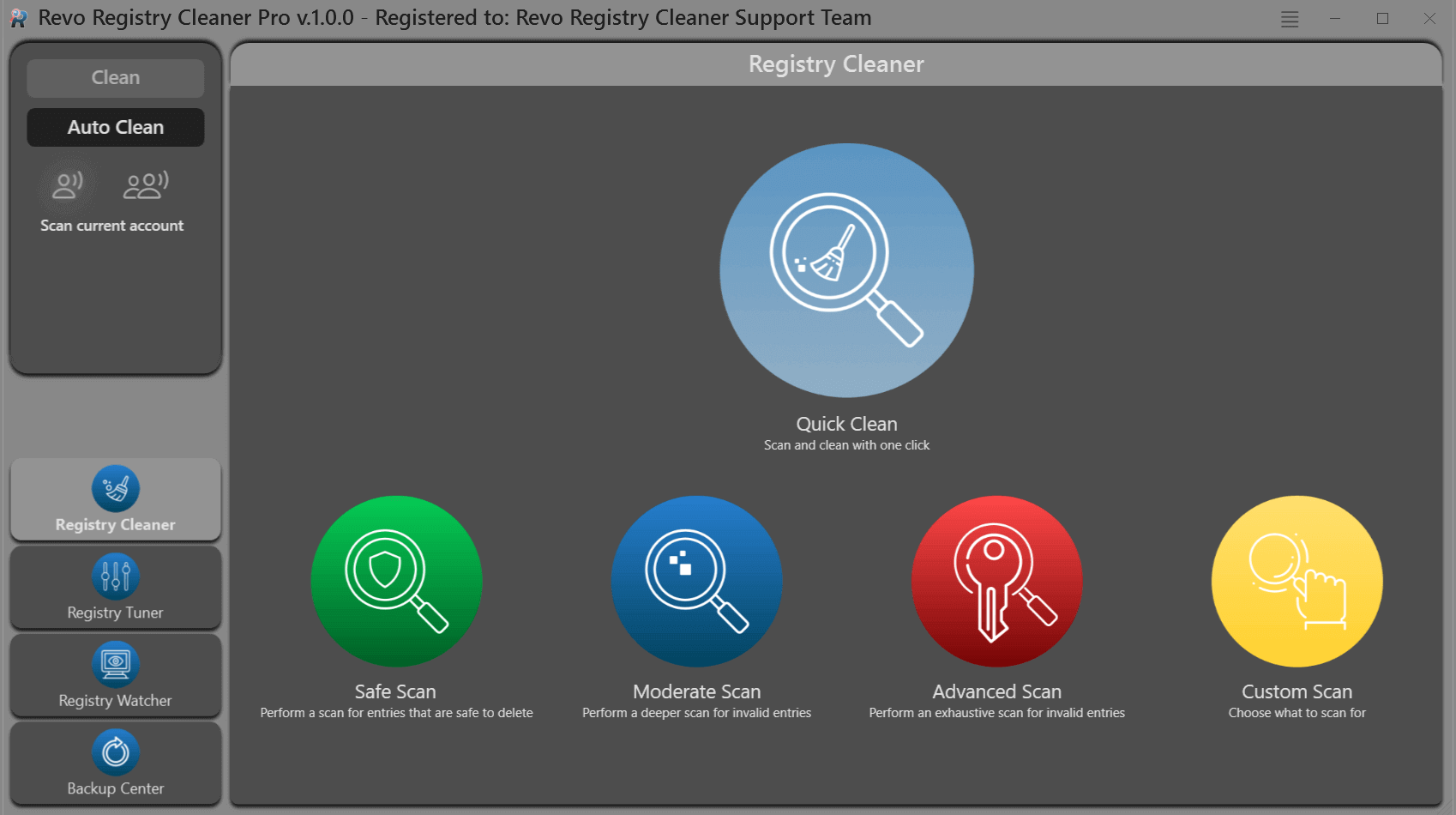 برنامج Revo Registry Cleaner Free