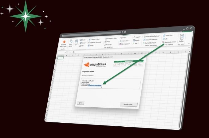 ميزات ASAP Utilities لـ Excel - تحميل ASAP Utilities for Excel مجانًا