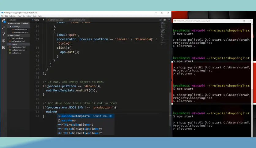 برنامج OpenJS Electron