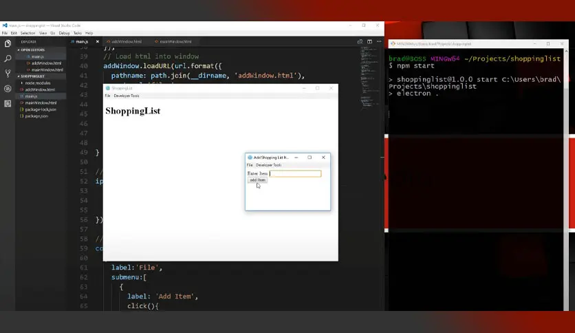 برنامج OpenJS Electron