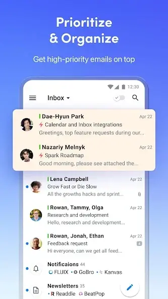 برنامج Spark Mail – AI Email Inbox
