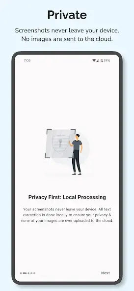 تطبيق AI Screenshot Finder PixelShot
