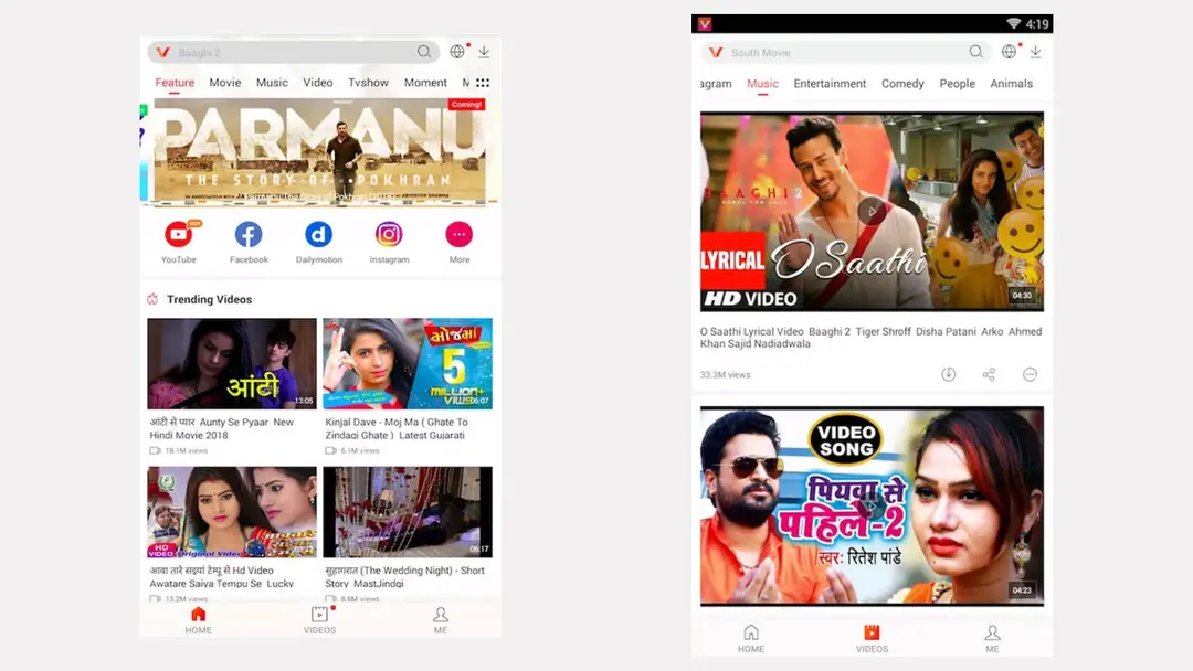 برنامج Vidmate الأصلي