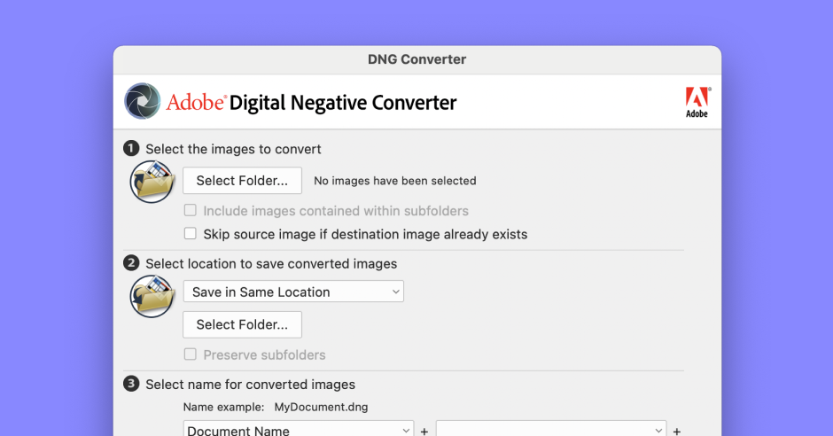 تحميل Adobe DNG Converter للكمبيوتر 