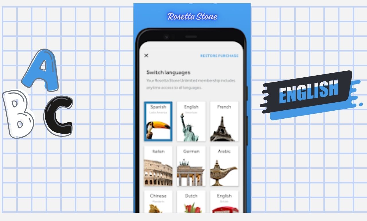 احصل على تحيات وعبارات - تحميل تطبيق Rosetta Stone (Android)