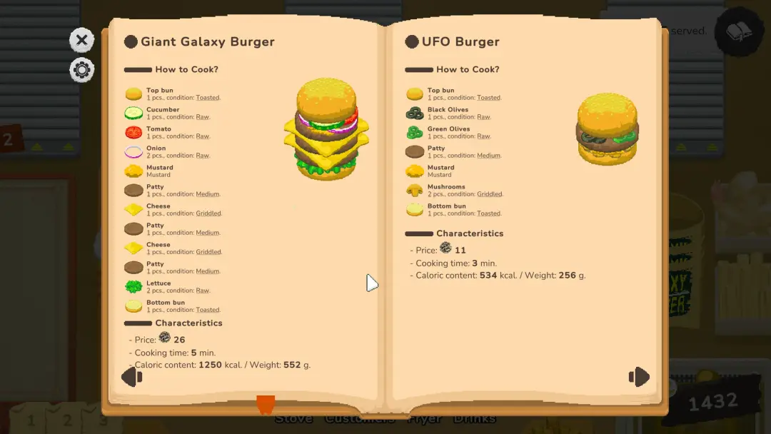 لعبة Galaxy Burger