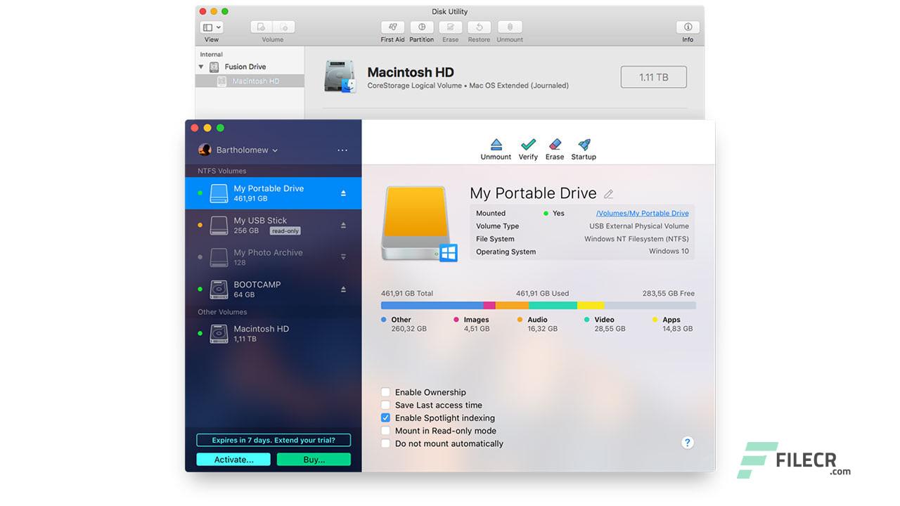 برنامج Paragon NTFS for Mac