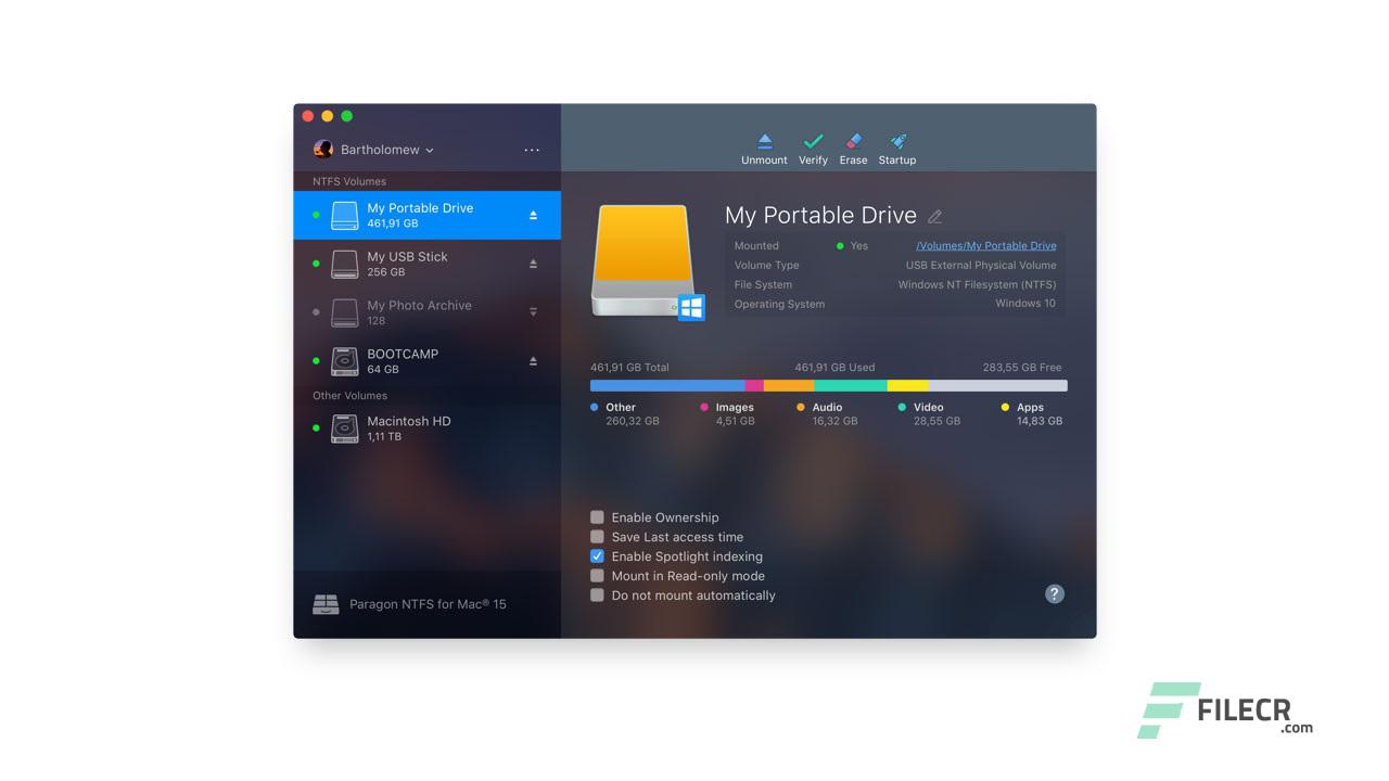برنامج Paragon NTFS for Mac