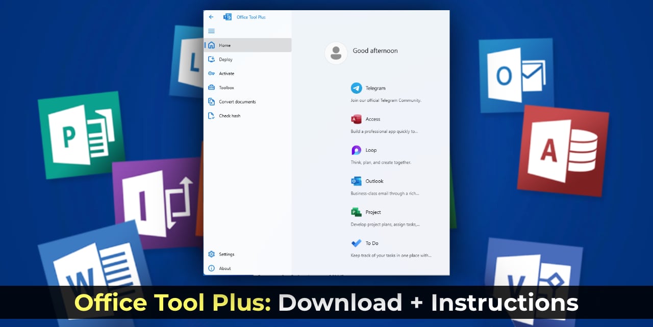 أداة Office Tool Plus