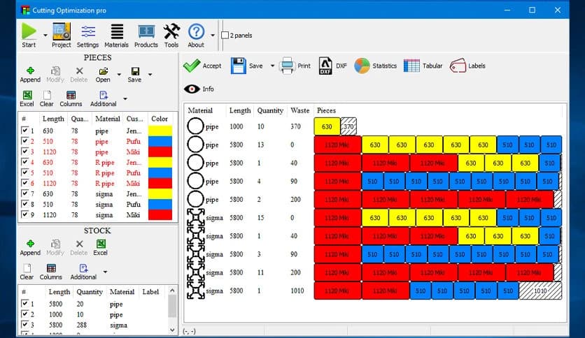 برنامج Cutting Optimization Pro