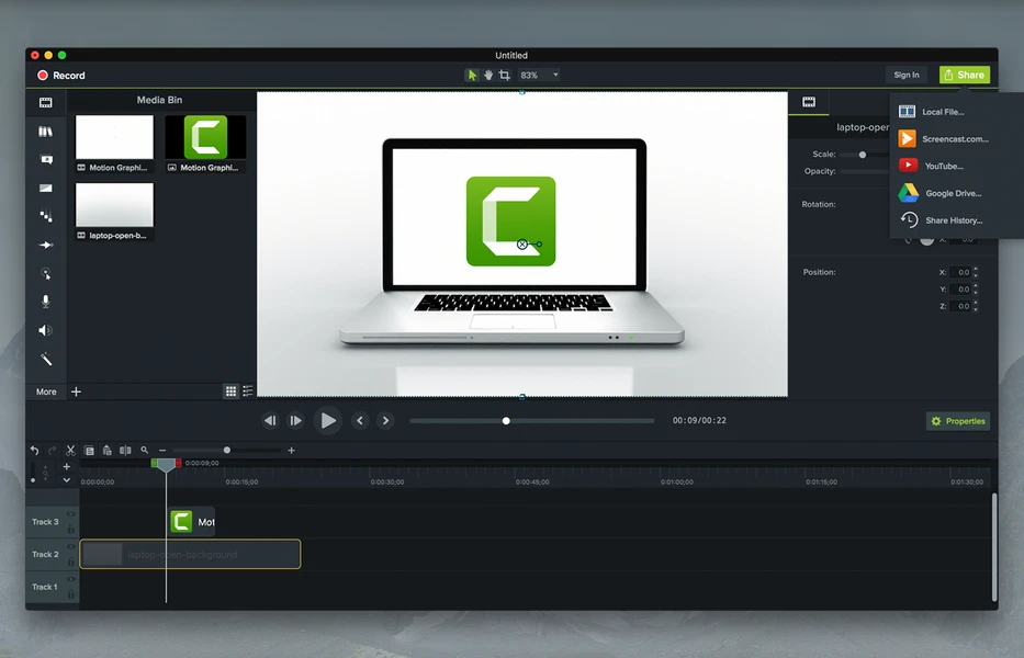 تحميل برنامج Camtasia Studio 2025 لتسجيل الشاشة وتحرير الفيديو - رابط مباشر 