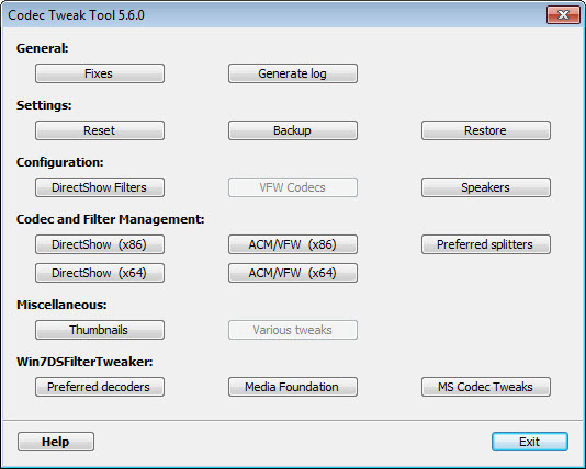 برنامج K-Lite Codec Pack 