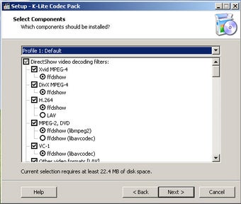 برنامج K-Lite Codec Pack 