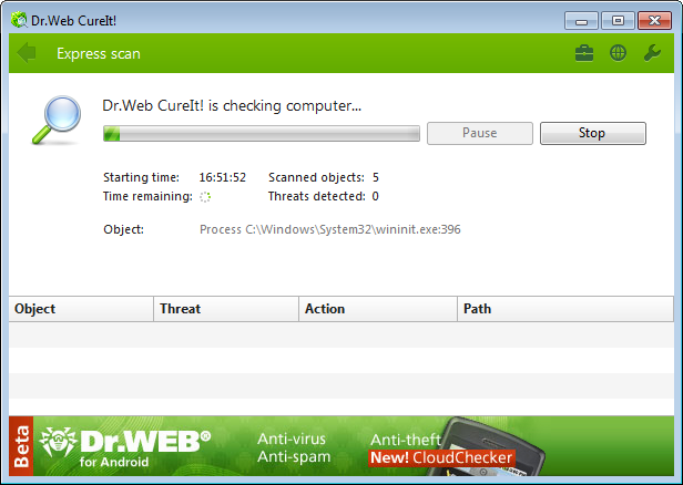 تحميل برنامج Dr.Web CureIt لإزالة البرامج الضارة - رابط مباشر