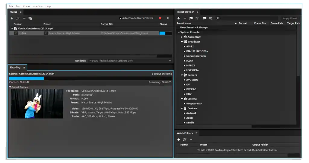 Adobe Media Encoder 