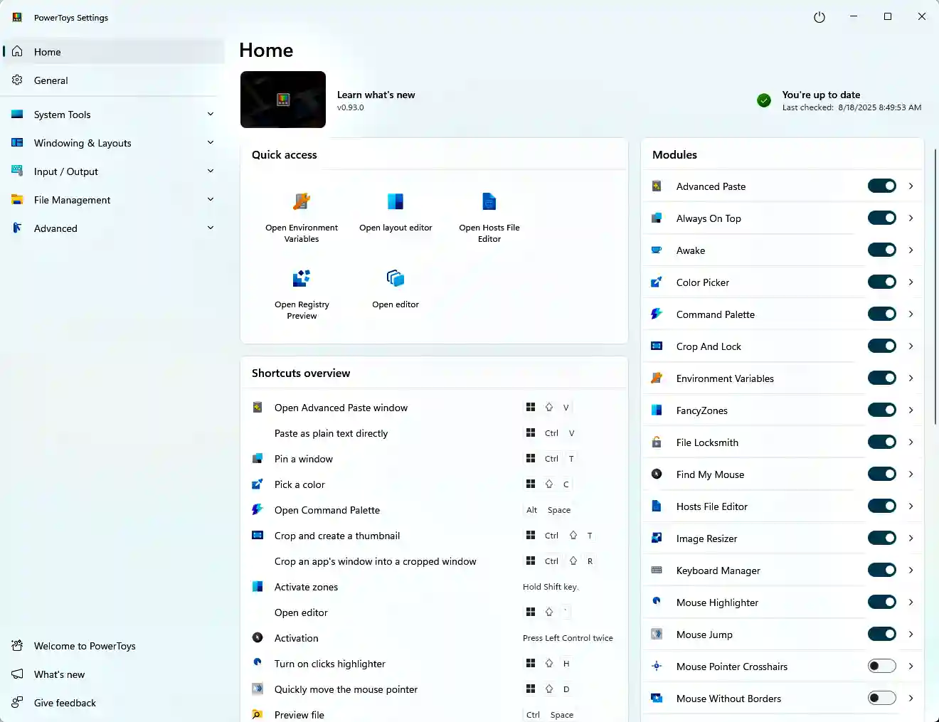 Microsoft PowerToys for Windows 10